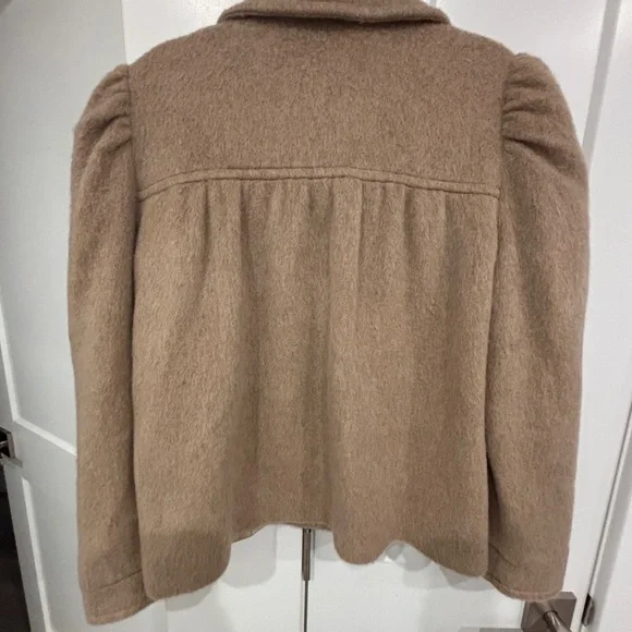 Rouje Tan Wool Coat - Picture 9 of 9